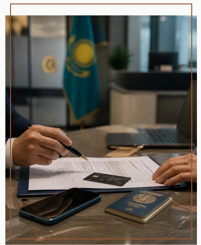 Открытие счета и банковской карты в Казахстане в Лабинске
